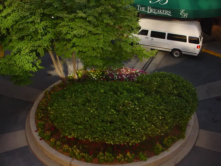 Circular Island Planting Bed Commercial Property Chicagoland