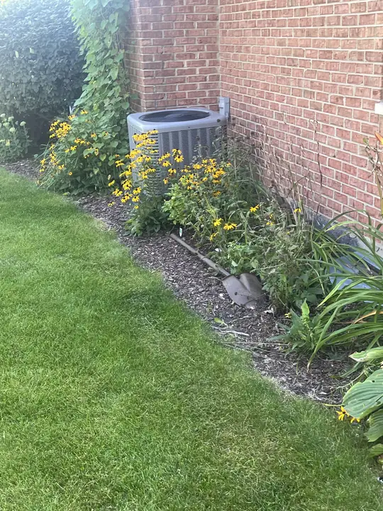 Perennial Bed Along Brick Wall Chicagoland